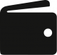 icon black wallet